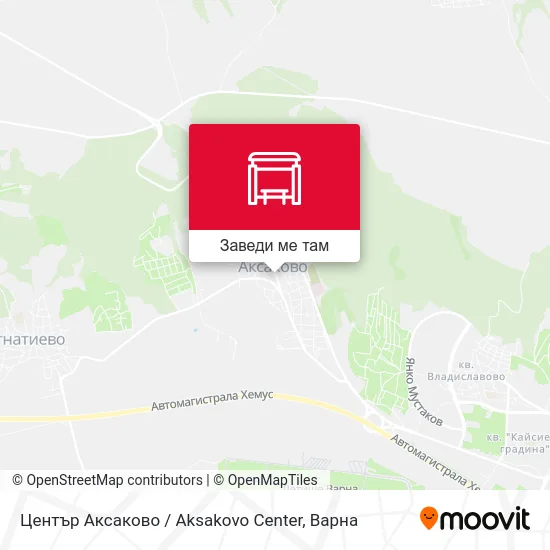 Център Аксаково / Aksakovo Center карта