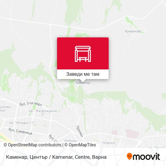 Каменар, Център / Kamenar, Centre карта