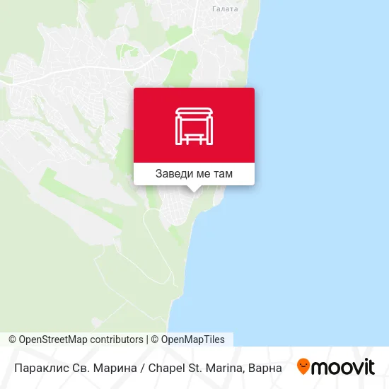 Параклис Св. Марина / Chapel St. Marina карта