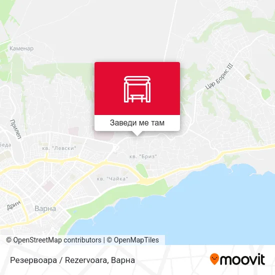 Резервоара / Rezervoara карта
