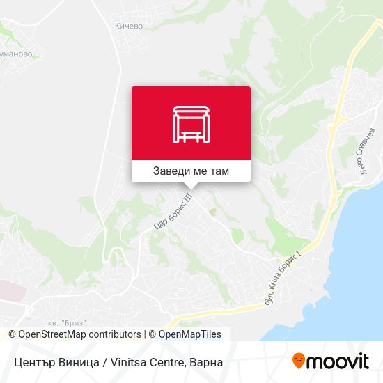 Център Виница / Vinitsa Centre карта