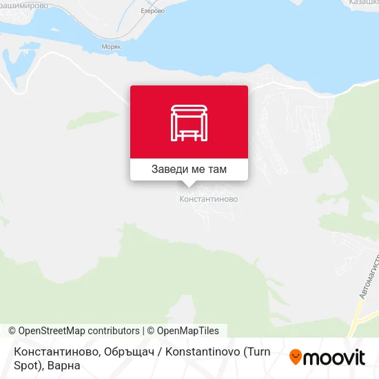 Константиново, Обръщач / Konstantinovo (Turn Spot) карта