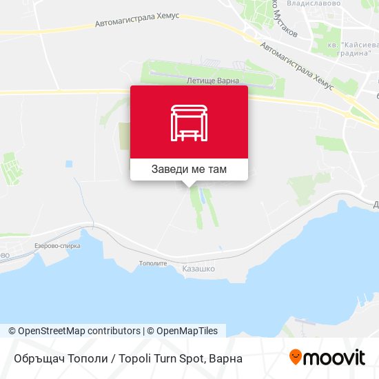 Обръщач Тополи / Topoli Turn Spot карта