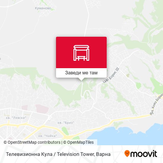 Телевизионна Кула / Television Tower карта