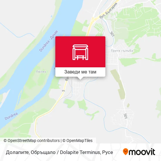 Долапите, Обръщало / Dolapite Terminus карта