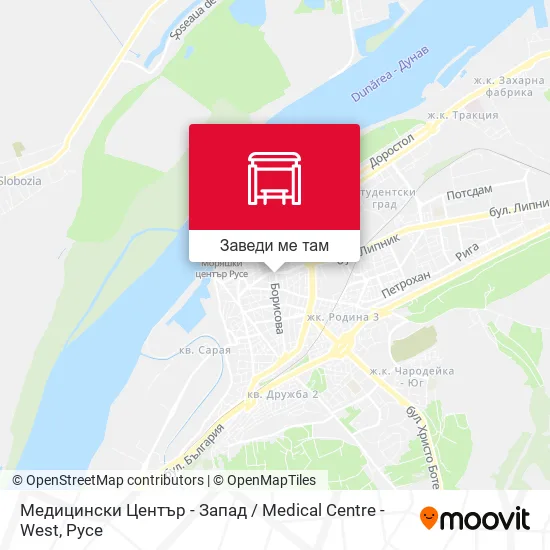 Медицински Център - Запад / Medical Centre - West карта