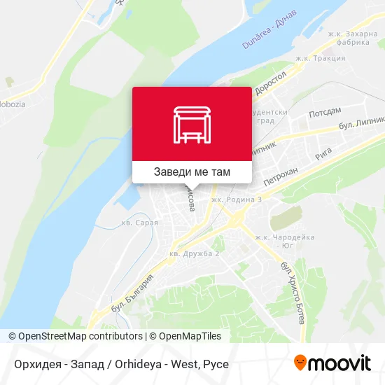 Орхидея - Запад / Orhideya - West карта