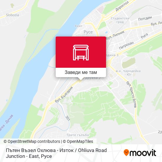 Пътен Възел Охлюва - Изток / Ohliuva Road Junction - East карта