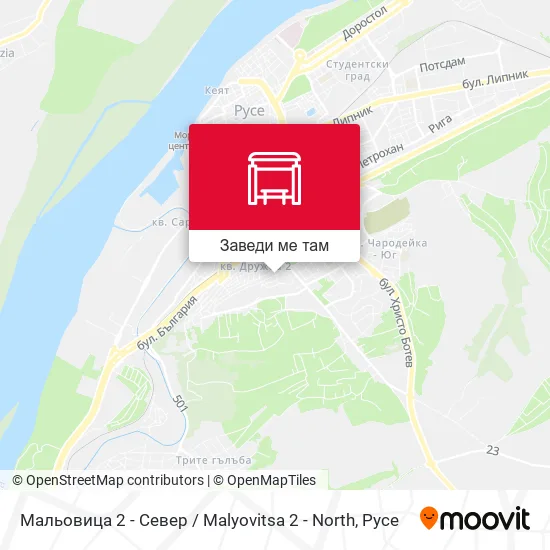 Мальовица 2 - Север / Malyovitsa 2 - North карта
