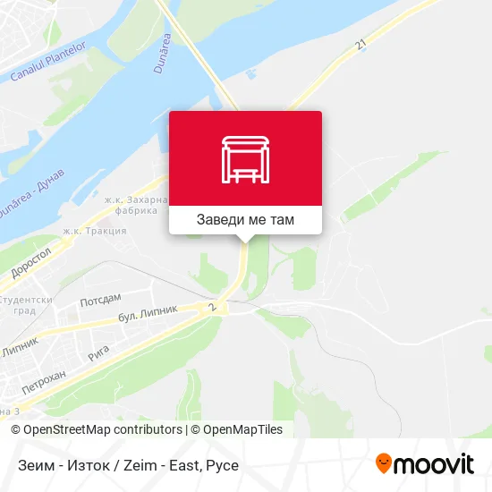 Зеим - Изток / Zeim - East карта