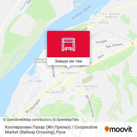 Кооперативн Пазар (Жп Прелез) / Cooperative Market (Railway Crossing) карта