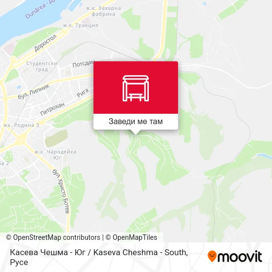 Касева Чешма - Юг / Kaseva Cheshma - South карта