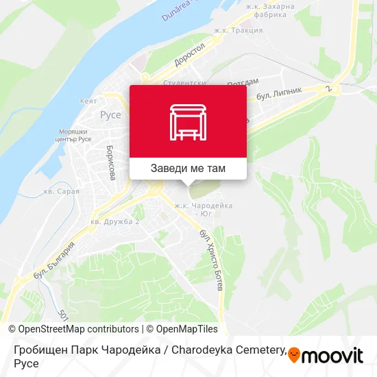 Гробищен Парк Чародейка / Charodeyka Cemetery карта