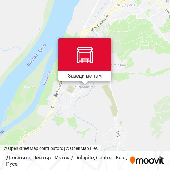 Долапите, Център - Изток / Dolapite, Centre - East карта