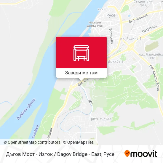 Дъгов Мост - Изток / Dagov Bridge - East карта