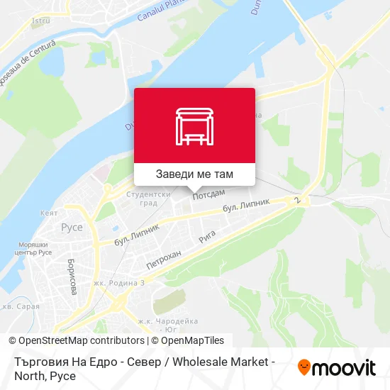 Търговия На Едро - Север / Wholesale Market - North карта
