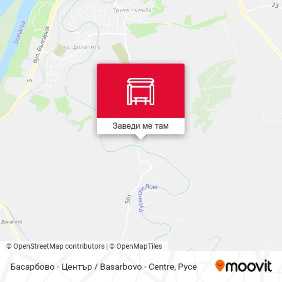 Басарбово - Център / Basarbovo - Centre карта