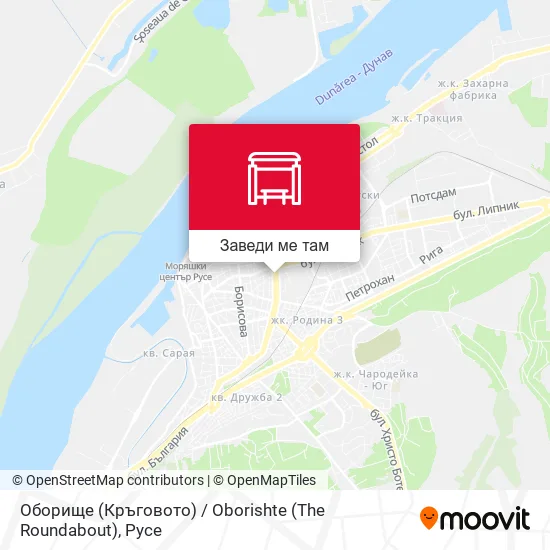 Оборище (Кръговото) / Oborishte (The Roundabout) карта