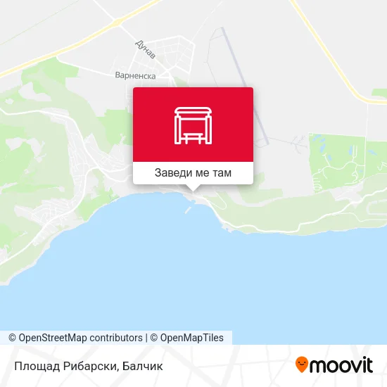 Площад Рибарски карта