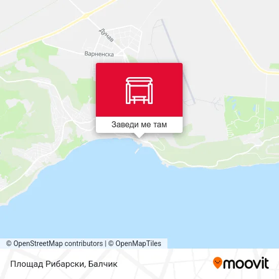Площад Рибарски карта