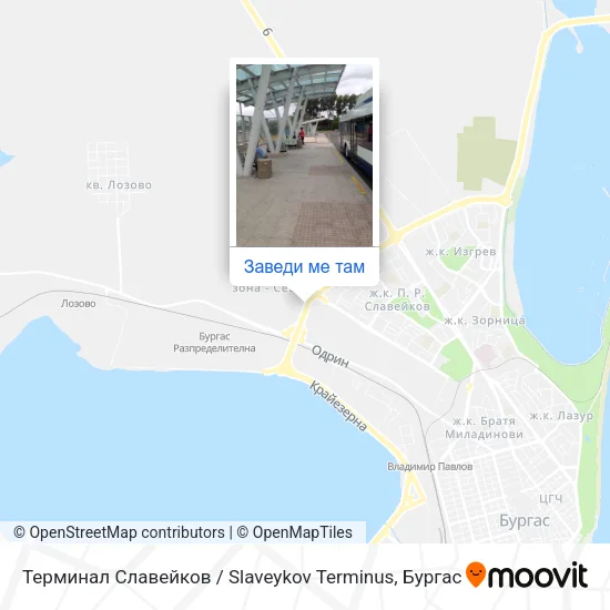 Терминал Славейков / Slaveykov Terminus карта