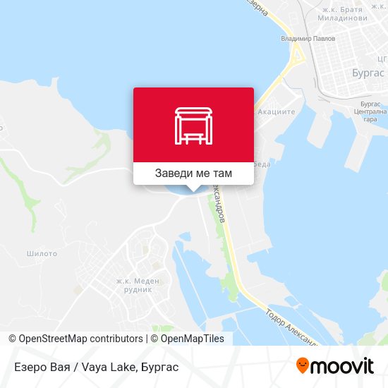 Езеро Вая / Vaya Lake карта