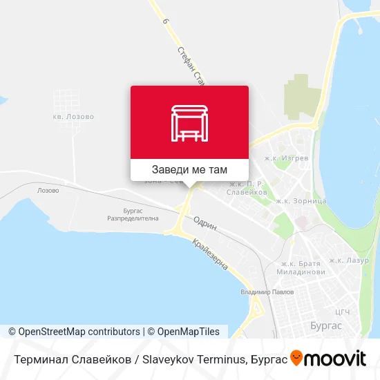 Терминал Славейков / Slaveykov Terminus карта