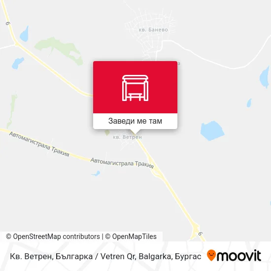 Кв. Ветрен, Българка / Vetren Qr, Balgarka карта