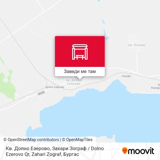 Кв. Долно Езерово, Захари Зограф / Dolno Ezerovo Qr, Zahari Zograf карта