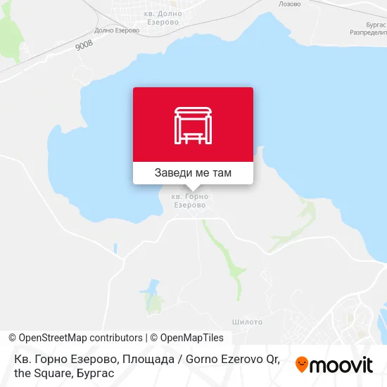 Кв. Горно Езерово, Площада / Gorno Ezerovo Qr, the Square карта