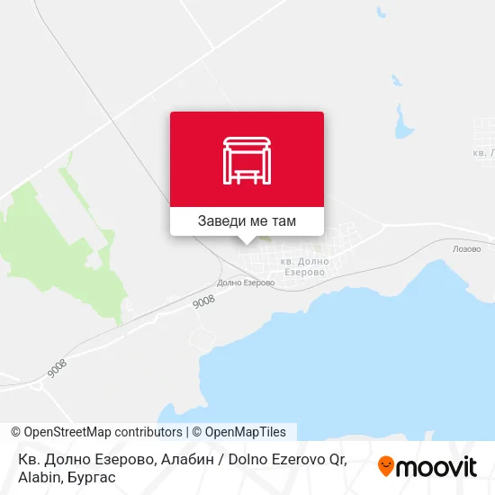 Кв. Долно Езерово, Алабин / Dolno Ezerovo Qr, Alabin карта