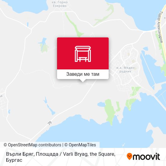 Върли Бряг, Площада / Varli Bryag, the Square карта