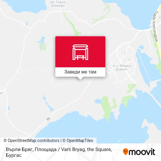 Върли Бряг, Площада / Varli Bryag, the Square карта