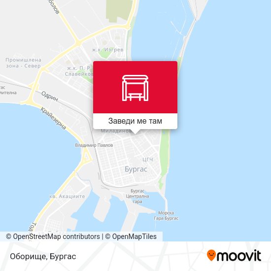 Оборище карта