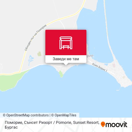 Поморие, Сънсет Ризорт / Pomorie, Sunset Resort карта