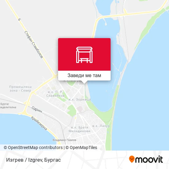 Изгрев / Izgrev карта