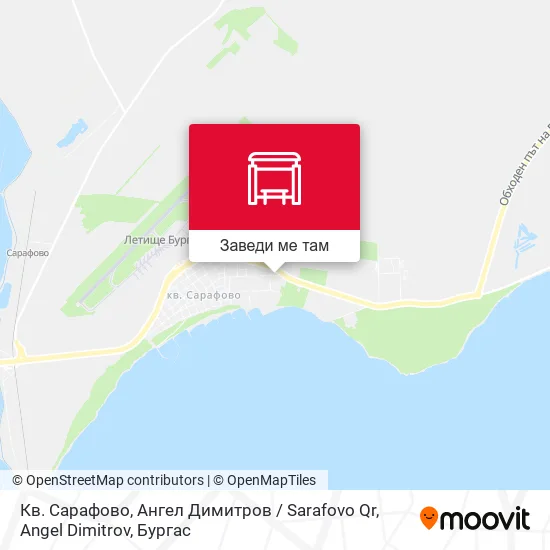 Кв. Сарафово, Ангел Димитров / Sarafovo Qr, Angel Dimitrov карта