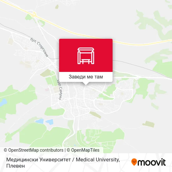 Медицински Университет / Medical University карта