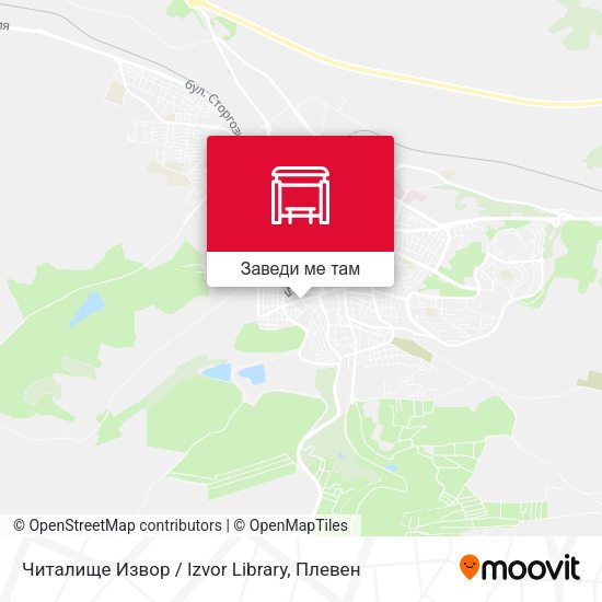 Читалище Извор / Izvor Library карта