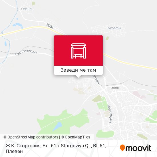 Ж.К. Сторгозия, Бл. 61 / Storgoziya Qr., Bl. 61 карта