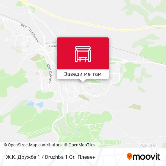 Ж.К. Дружба 1 / Druzhba 1 Qr. карта