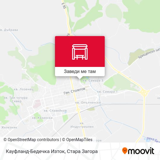 Кауфланд-Бедечка Изток карта