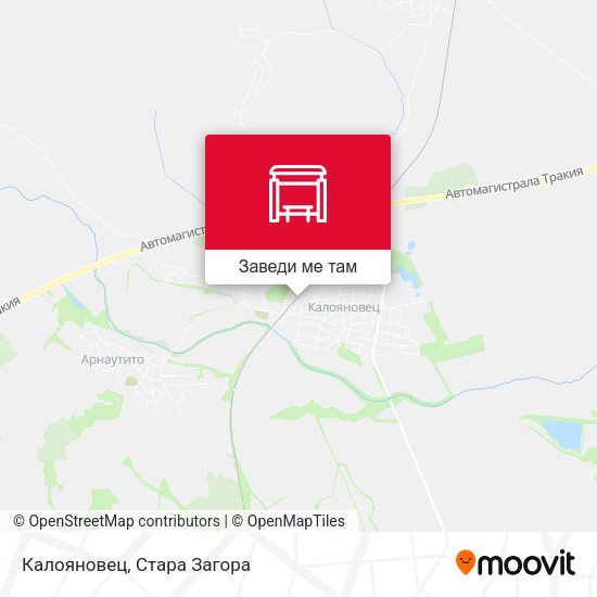 Калояновец карта