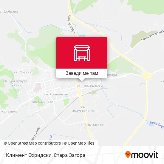 Климент Охридски карта