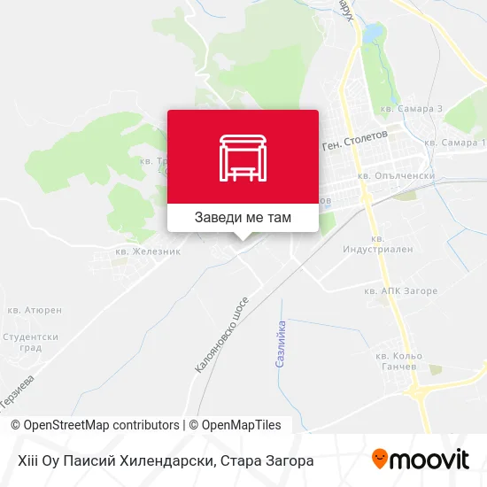 Хііі Оу Паисий Хилендарски карта
