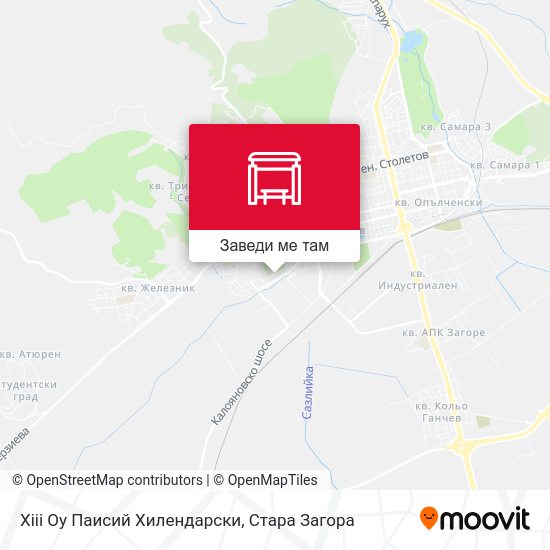 Хііі Оу Паисий Хилендарски карта