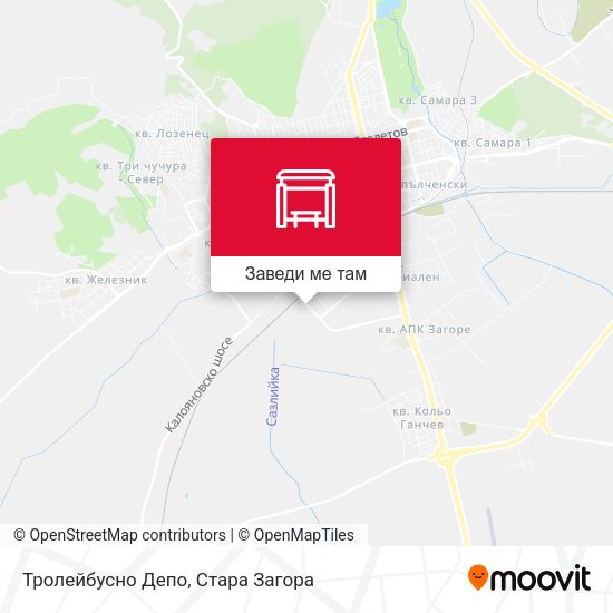 Тролейбусно Депо карта