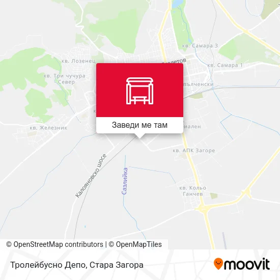 Тролейбусно Депо карта