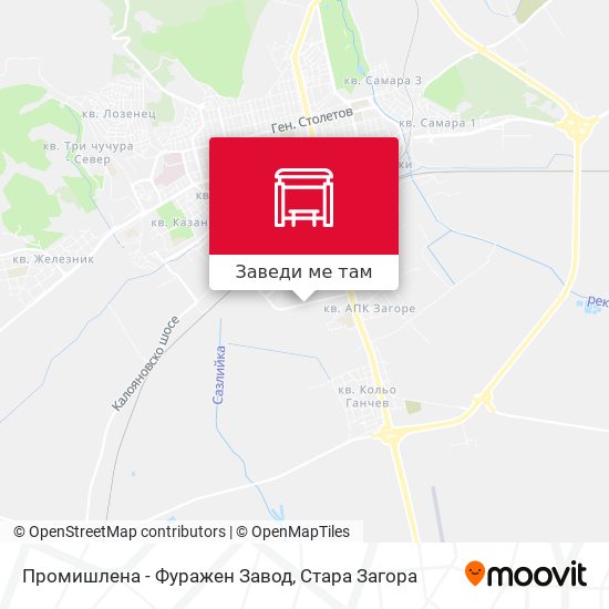 Промишлена - Фуражен Завод карта