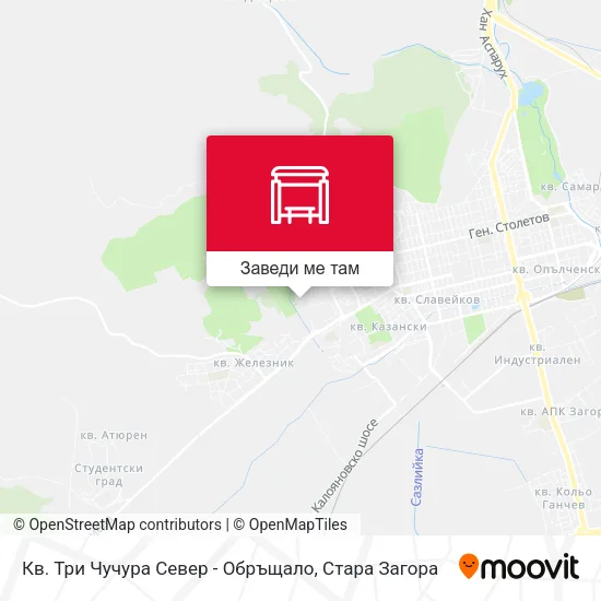 Кв. Три Чучура Север - Обръщало карта